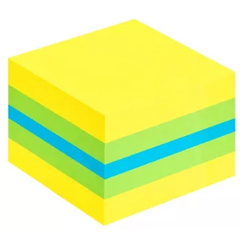 3M Post-it 2051L karteczki samoprzylepne Kwadratowy Niebieski, Zielony, Turkusowy, Żółty 400 ark. Samoprzylepny