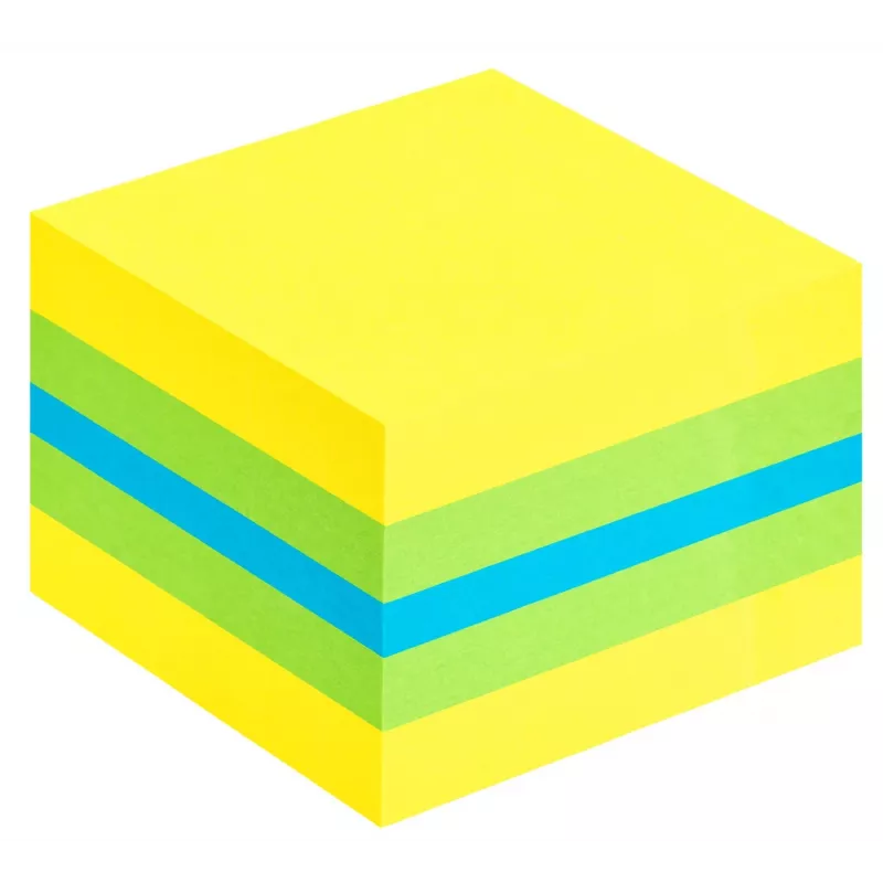 3M Post-it 2051L karteczki samoprzylepne Kwadratowy Niebieski, Zielony, Turkusowy, Żółty 400 ark. Samoprzylepny