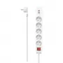 Hama 00223186 przedłużacz sieciowy 1,4 m 5 gniazd AC Wewnętrzny Biały