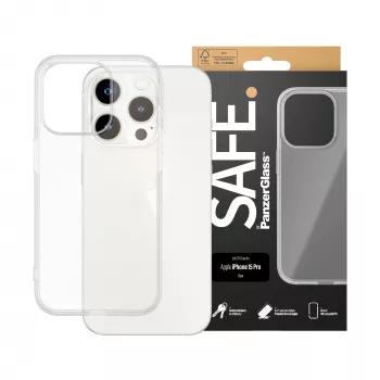 PanzerGlass SAFE. by ® TPU etui Transparent do iPhone 15 Pro