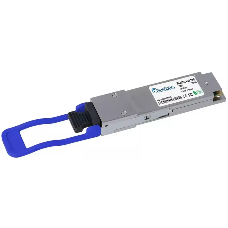 Moduł transceivera światłowodowego BlueOptics 100GQSFP-LR4-4= z interfejsem QSFP28