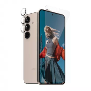 Zestaw ochronny PanzerGlass 2-w-1 Samsung Galaxy S25 odporny na zarysowania i wstrząsy