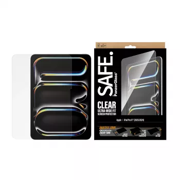 PanzerGlass SAFE. by ® Szkło ochronne iPad Pro 11 cali (2024-2025) | Ultra-Wide Fit z narzędziem Fastfit