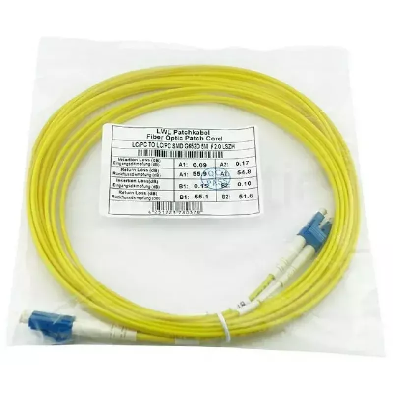 Kabel światłowodowy BlueOptics SFP3131BU2.5MK 2,5 m LC Żółty