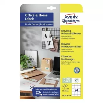 Etykieta samoprzylepna prostokątna AVERY LR3475-10