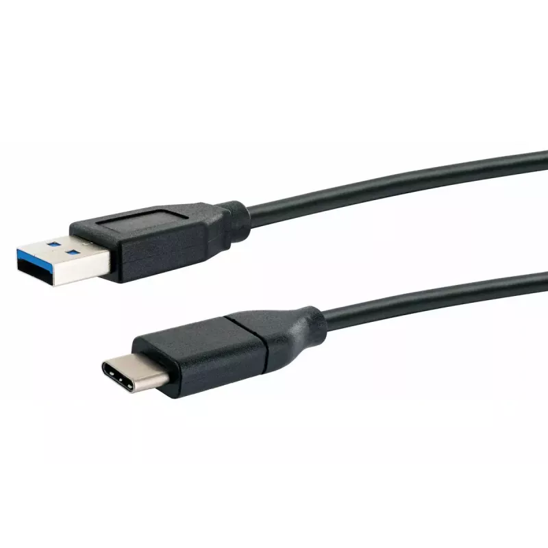 Kabel USB Schwaiger LK 050 C USB 3.2 Gen 2 0.5m USB A USB C Czarny