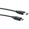 Kabel USB Schwaiger LK 050 C USB 3.2 Gen 2 0.5m USB A USB C Czarny