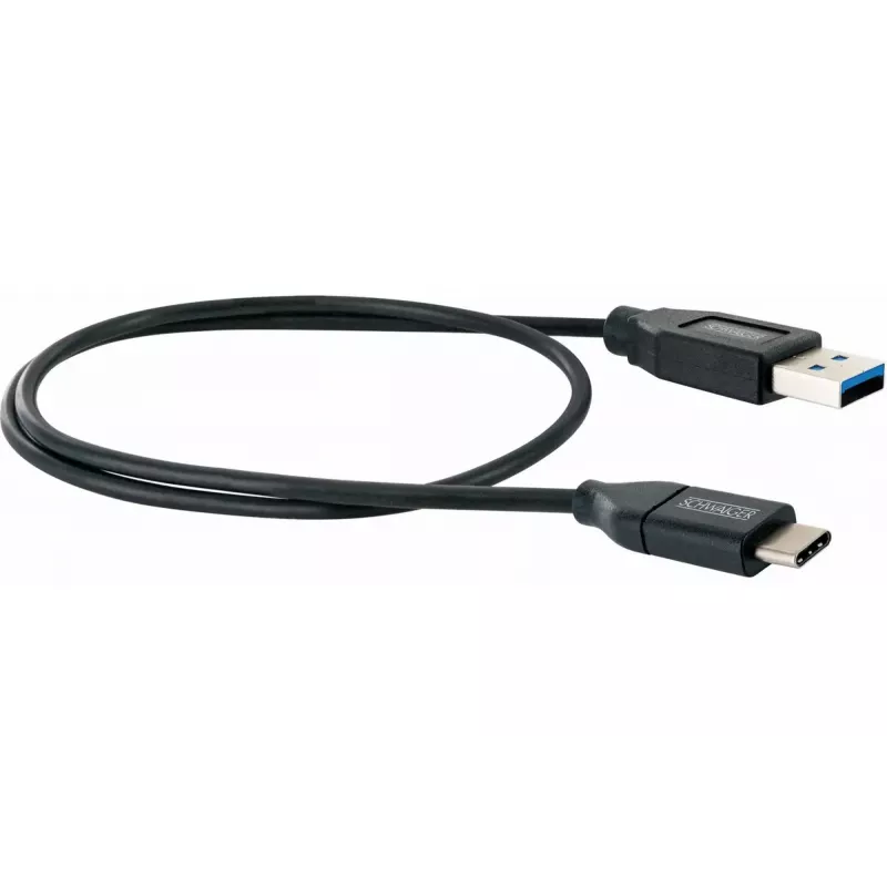 Kabel USB Schwaiger LK 050 C USB 3.2 Gen 2 0.5m USB A USB C Czarny