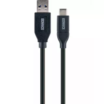 Kabel USB Schwaiger LK 050 C USB 3.2 Gen 2 0.5m USB A USB C Czarny