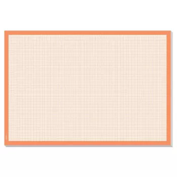 Podkładka na biurko Sigel HO270 — papierowa podkładka na biurko, pomarańczowo-biała, 595×410 mm