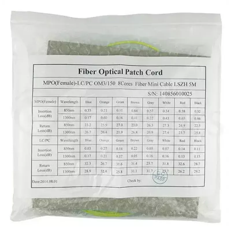 Kabel światłowodowy MPO 4x LC BlueOptics CBL-MPO12-4LC-SMF-10M 10 m G.657.A1