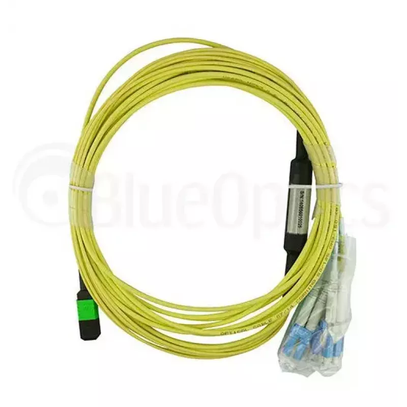 Kabel światłowodowy MPO 4x LC BlueOptics CBL-MPO12-4LC-SMF-10M 10 m G.657.A1