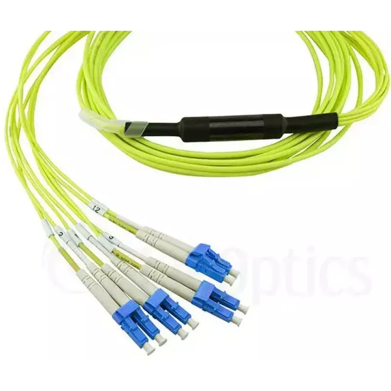 Kabel światłowodowy MPO 4x LC BlueOptics CBL-MPO12-4LC-SMF-10M 10 m G.657.A1