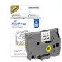 Kaseta z taśmą plastikową MediaRange TZ-131 12 mm czarny na przezroczystym