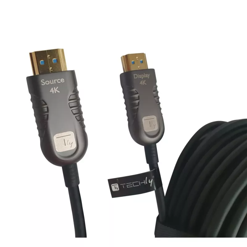 Techly ICOC HDMI-HY2-050 Kabel HDMI 50 m HDMI Typ A (Standardowy) Czarny