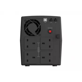 Conceptronic ZEUS03G 1200VA 720W UPS, gniazda UK x 4, HID USB, RJ45 We/Wy, AVR