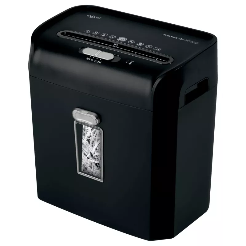 Niszczarka listwowa Rexel ProMax RPS812 P2, cięcie listwowe, 22 cm, 6 mm, 12 l, 88 arkuszy, 58 dB