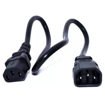 Zebra CS-RAC-IEC-CRD kabel zasilający Czarny 0,48 m C13 coupler C14 coupler