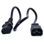 Zebra CS-RAC-IEC-CRD kabel zasilający Czarny 0,48 m C13 coupler C14 coupler