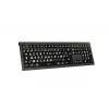 Logickeyboard USB AZERTY Francuska klawiatura LKB-LPWB-A2M-FR przewodowa nożycowe przełączniki
