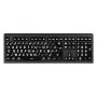 Logickeyboard USB AZERTY Francuska klawiatura LKB-LPWB-A2M-FR przewodowa nożycowe przełączniki