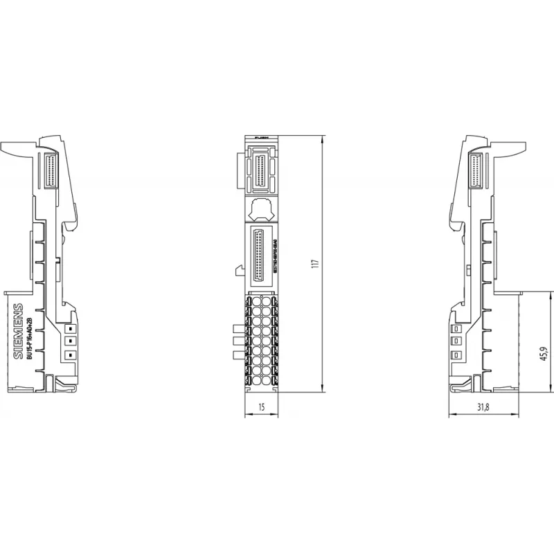 Zaciski elektryczne Siemens 6ES7193-6BP00-0BA0