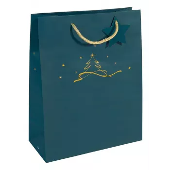 Torba na prezent Sigel GT034 niebieska 260x120x330 mm