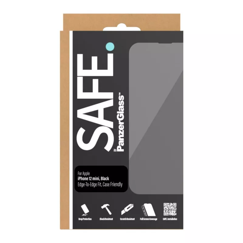 PanzerGlass SAFE. by ® Ochrona ekranu iPhone 12 Mini | Krawędź do krawędzi