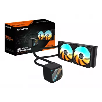 Chłodzenie cieczą All-in-One GIGABYTE GAMING 240 — 2x120mm ARGB, gniazdo LGA1851/AM5