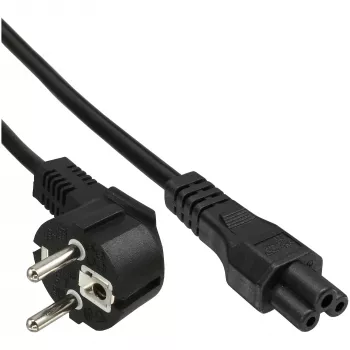 Kabel zasilający InLine B-16657D Czarny 2 m Wtyczka zasilająca typu F IEC C5