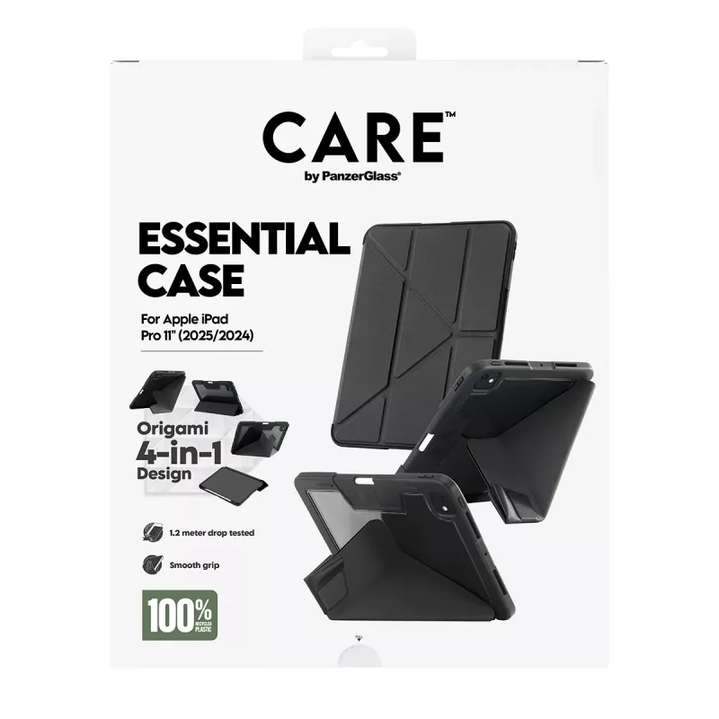Etui PanzerGlass CARE by ® TPU Essential Case czarne iPad Pro 11 cali (2024-2025)