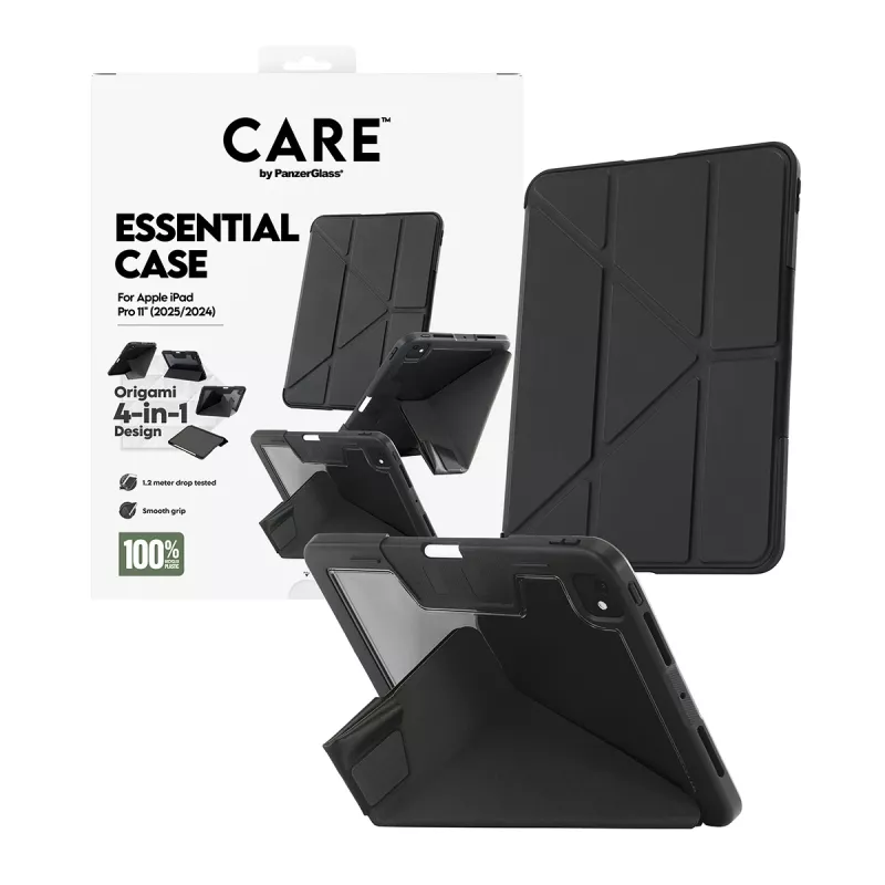 Etui PanzerGlass CARE by ® TPU Essential Case czarne iPad Pro 11 cali (2024-2025)