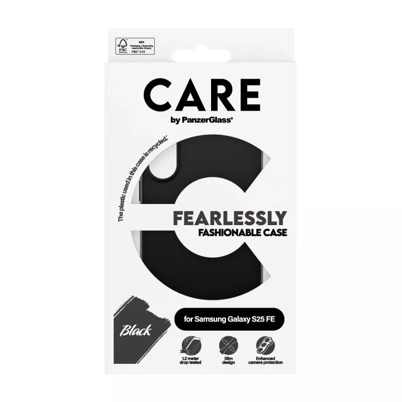 PanzerGlass CARE™ by ® etui TPU czarne Samsung Galaxy S25 FE 5G