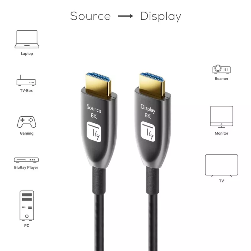 Kabel Techly ICOC HDMI-HY8-030 HDMI 30 m HDMI Typ A (Standard) Czarny