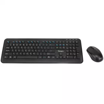 Targus AKM610ES klawiatura W zestawie mysz Uniwersalny RF Wireless Hiszpański Czarny