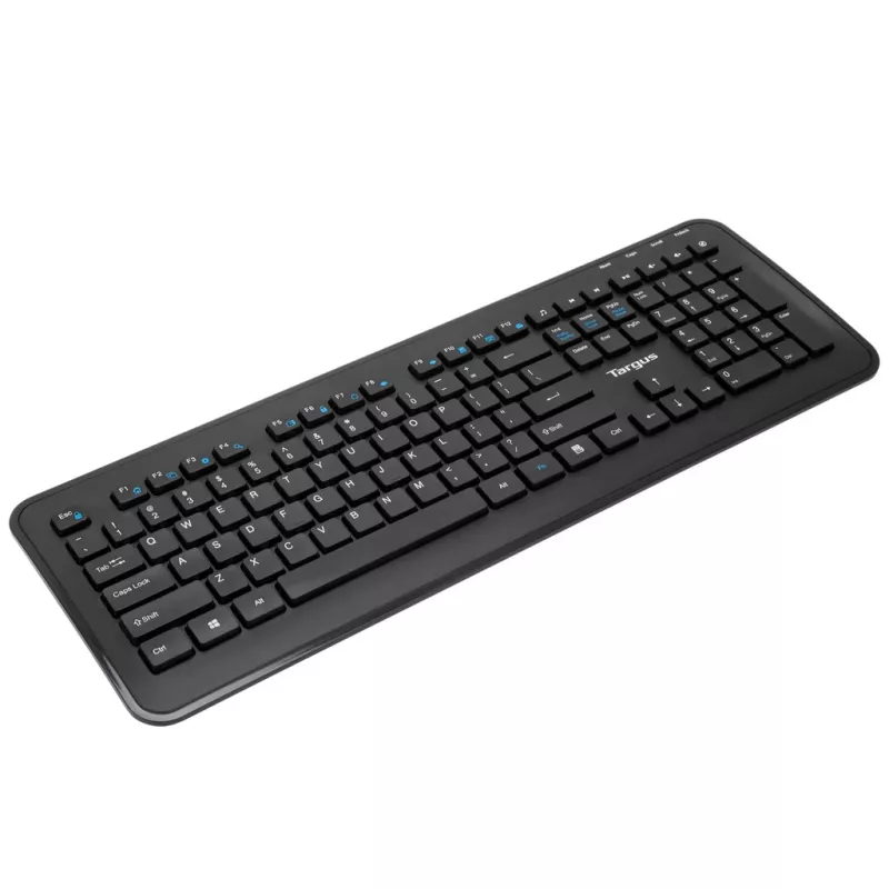 Targus AKM610ES klawiatura W zestawie mysz Uniwersalny RF Wireless Hiszpański Czarny