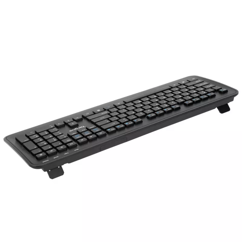 Targus AKM610ES klawiatura W zestawie mysz Uniwersalny RF Wireless Hiszpański Czarny