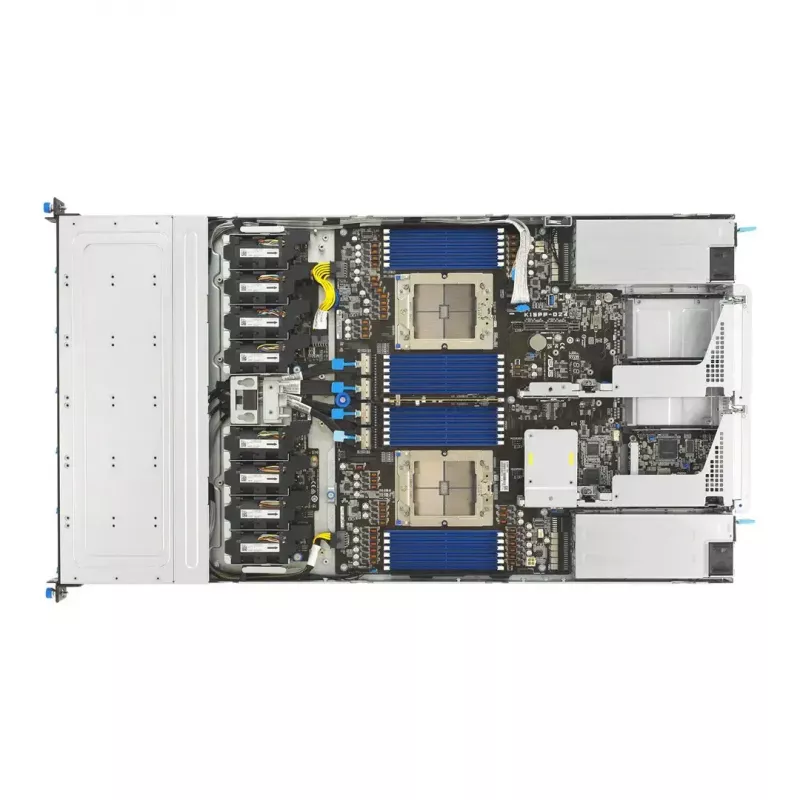 ASUS RS700A-E13-RS12U LGA 6096P Rack (1U) Czarny, Srebrny