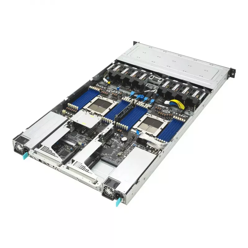 ASUS RS700A-E13-RS12U LGA 6096P Rack (1U) Czarny, Srebrny