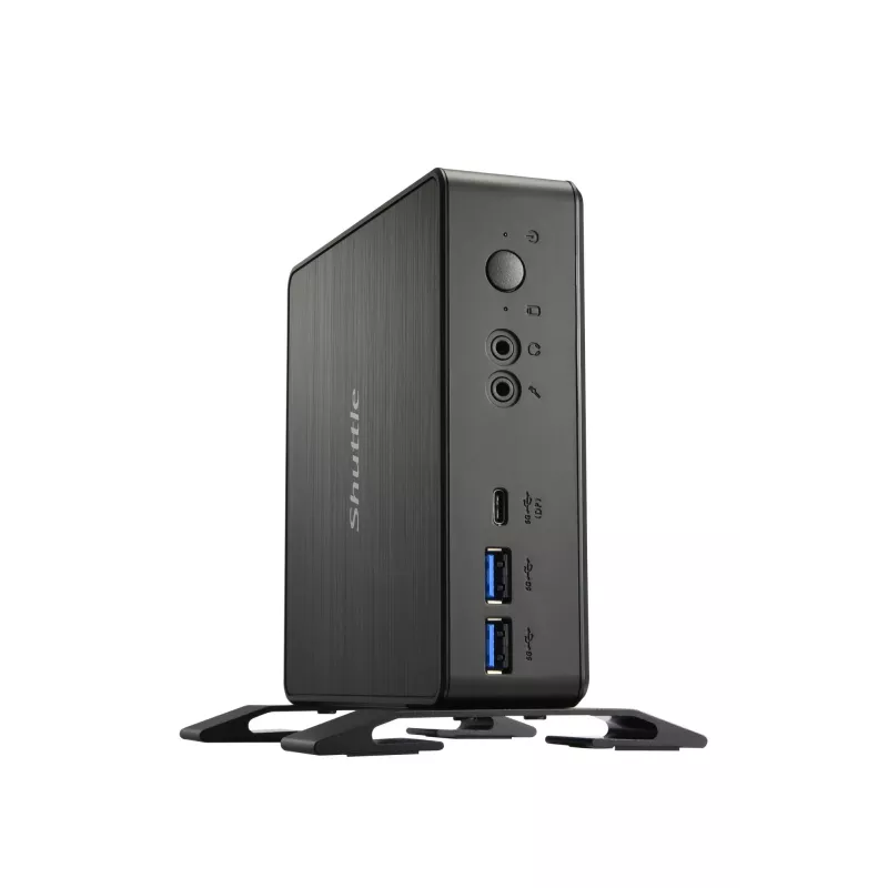 Shuttle Nano PC NC4010BAV2, Intel Celeron 7305, 8GB DDR4, 128GB M.2, 1x HDMI, 1x DP, 7x USB, 1x LAN, w zestawie VESA i podstawa