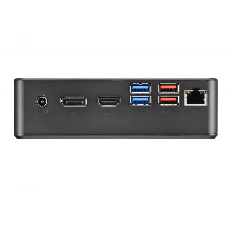 Shuttle Nano PC NC4010BAV2, Intel Celeron 7305, 8GB DDR4, 128GB M.2, 1x HDMI, 1x DP, 7x USB, 1x LAN, w zestawie VESA i podstawa