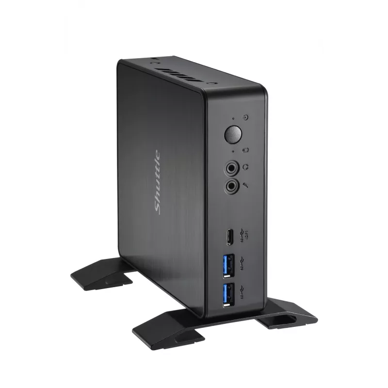 Shuttle Nano PC NC4010BAV2, Intel Celeron 7305, 8GB DDR4, 128GB M.2, 1x HDMI, 1x DP, 7x USB, 1x LAN, w zestawie VESA i podstawa