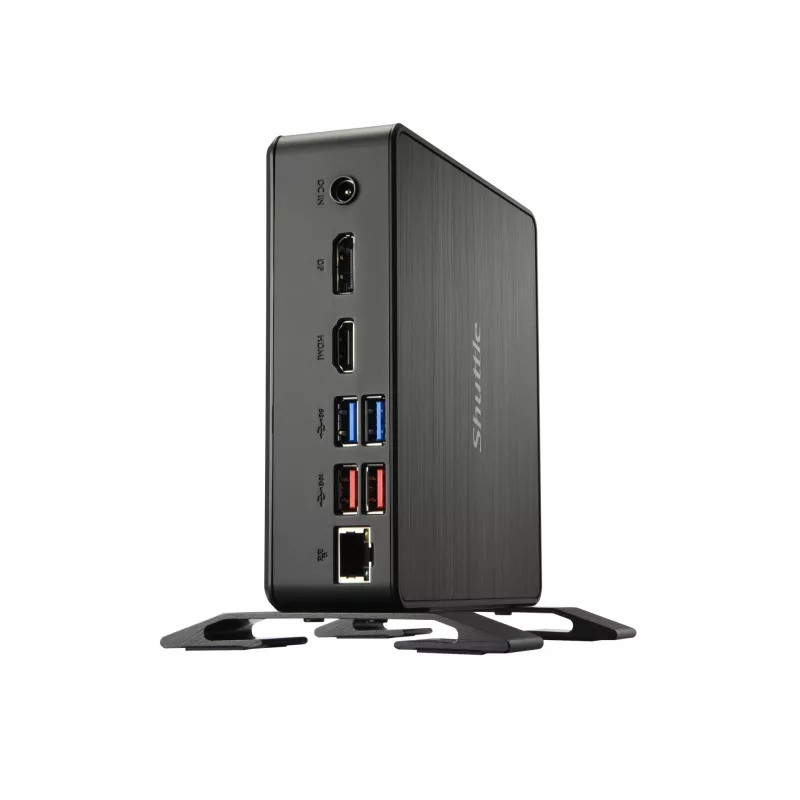 Shuttle Nano PC NC4010BAV2, Intel Celeron 7305, 8GB DDR4, 128GB M.2, 1x HDMI, 1x DP, 7x USB, 1x LAN, w zestawie VESA i podstawa