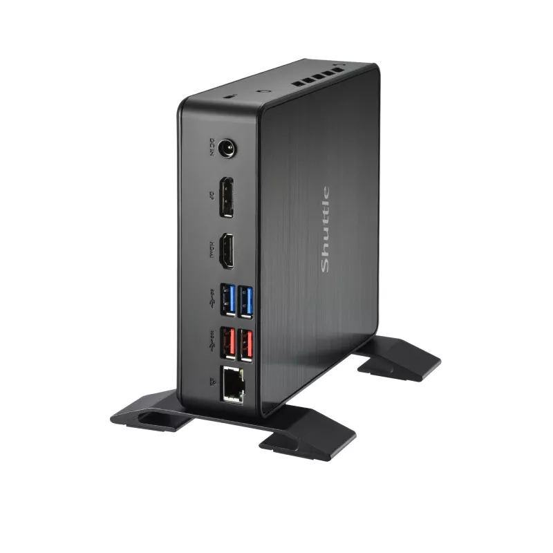 Shuttle Nano PC NC4010BAV2, Intel Celeron 7305, 8GB DDR4, 128GB M.2, 1x HDMI, 1x DP, 7x USB, 1x LAN, w zestawie VESA i podstawa