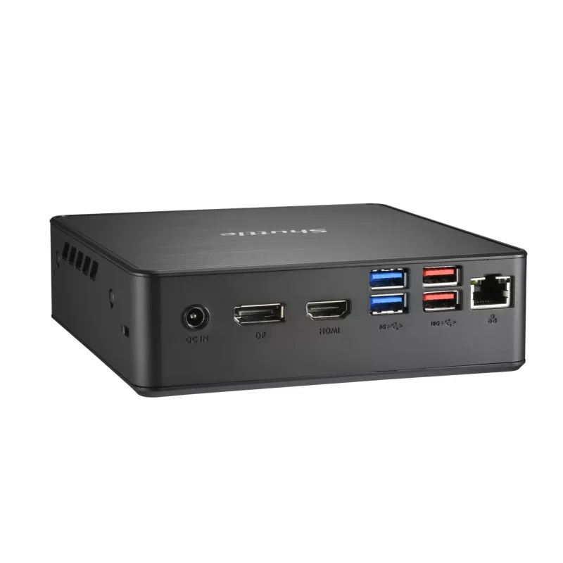 Shuttle Nano PC NC4010BAV2, Intel Celeron 7305, 8GB DDR4, 128GB M.2, 1x HDMI, 1x DP, 7x USB, 1x LAN, w zestawie VESA i podstawa