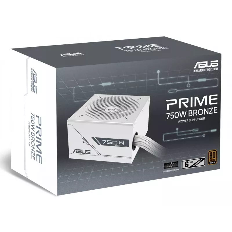 Zasilacz ASUS Prime 750W Bronze biały Edition 20+4 pin ATX ATX