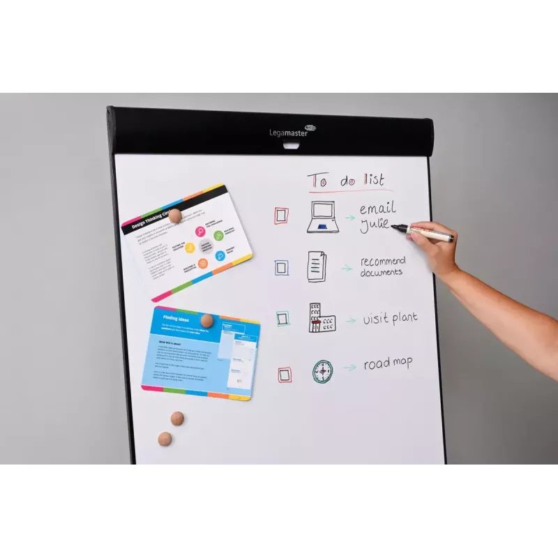 Legamaster SKETCH PRO mobilny flipchart podstawa gwiaździsta stal 5 kółek