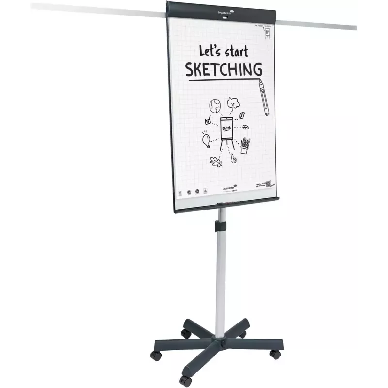 Legamaster SKETCH PRO mobilny flipchart podstawa gwiaździsta stal 5 kółek