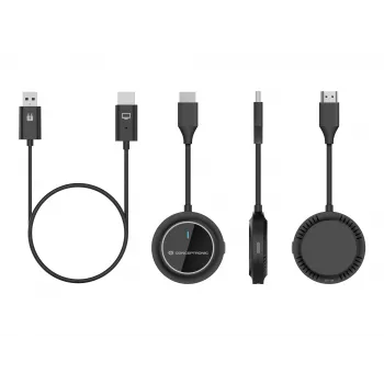 Bezprzewodowy zestaw przedłużacza HDMI CONCEPTRONIC ATHERIC02B — klucz sprzętowy, HDMI/USB, 1080p (1920x1080), zasilany przez USB