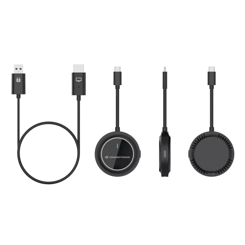 Conceptronic ATHERIC01B Bezprzewodowy zestaw do wyświetlania USB-C na HDMI 1080P